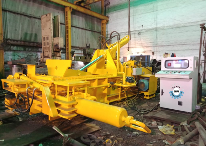 HYDRAULIC BALING PRESS TRIPLE ACTION PLC OPERATED